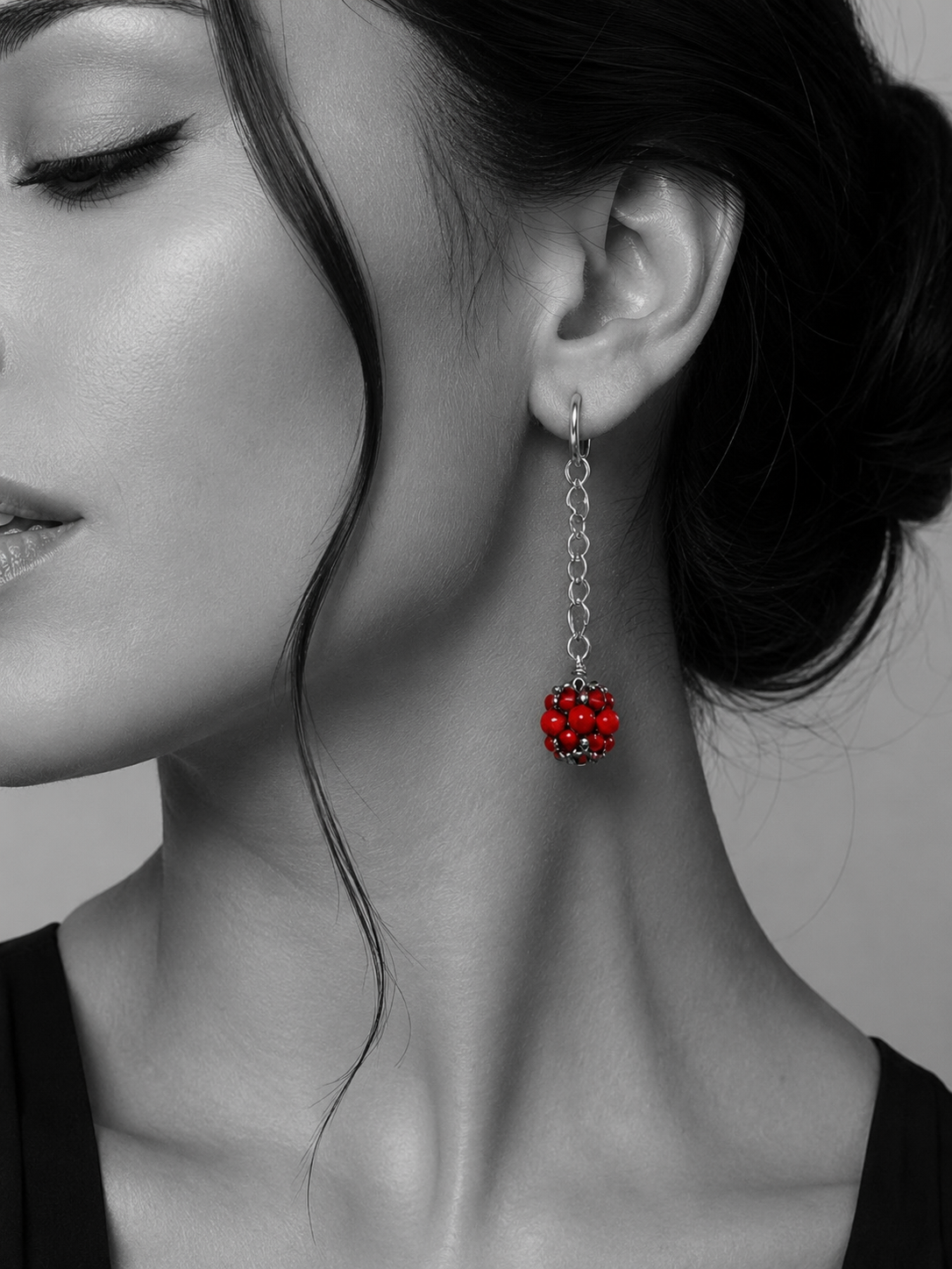 Ruby Cascade Earrings
