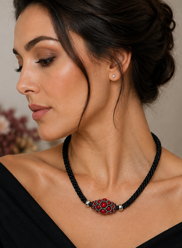 Crimson Noir Necklace