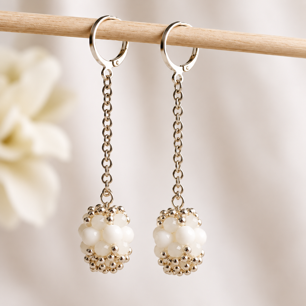 Ivory Blossom Earrings