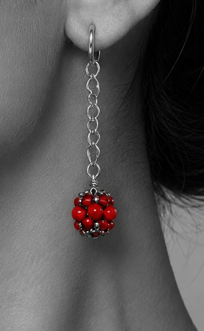 Ruby Cascade Earrings