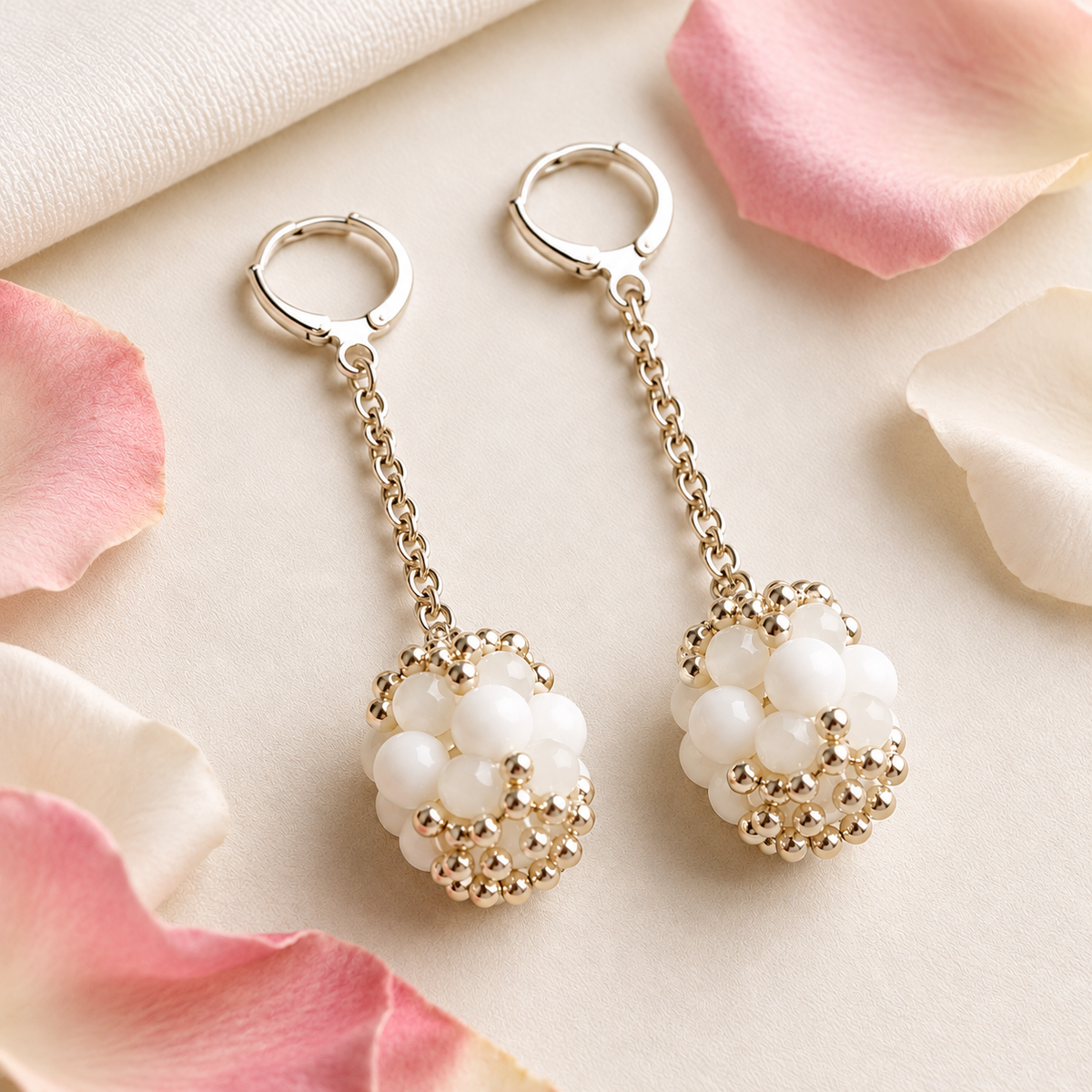 Ivory Blossom Earrings