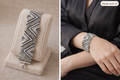 Silver Mosaic Beaded Bracelet