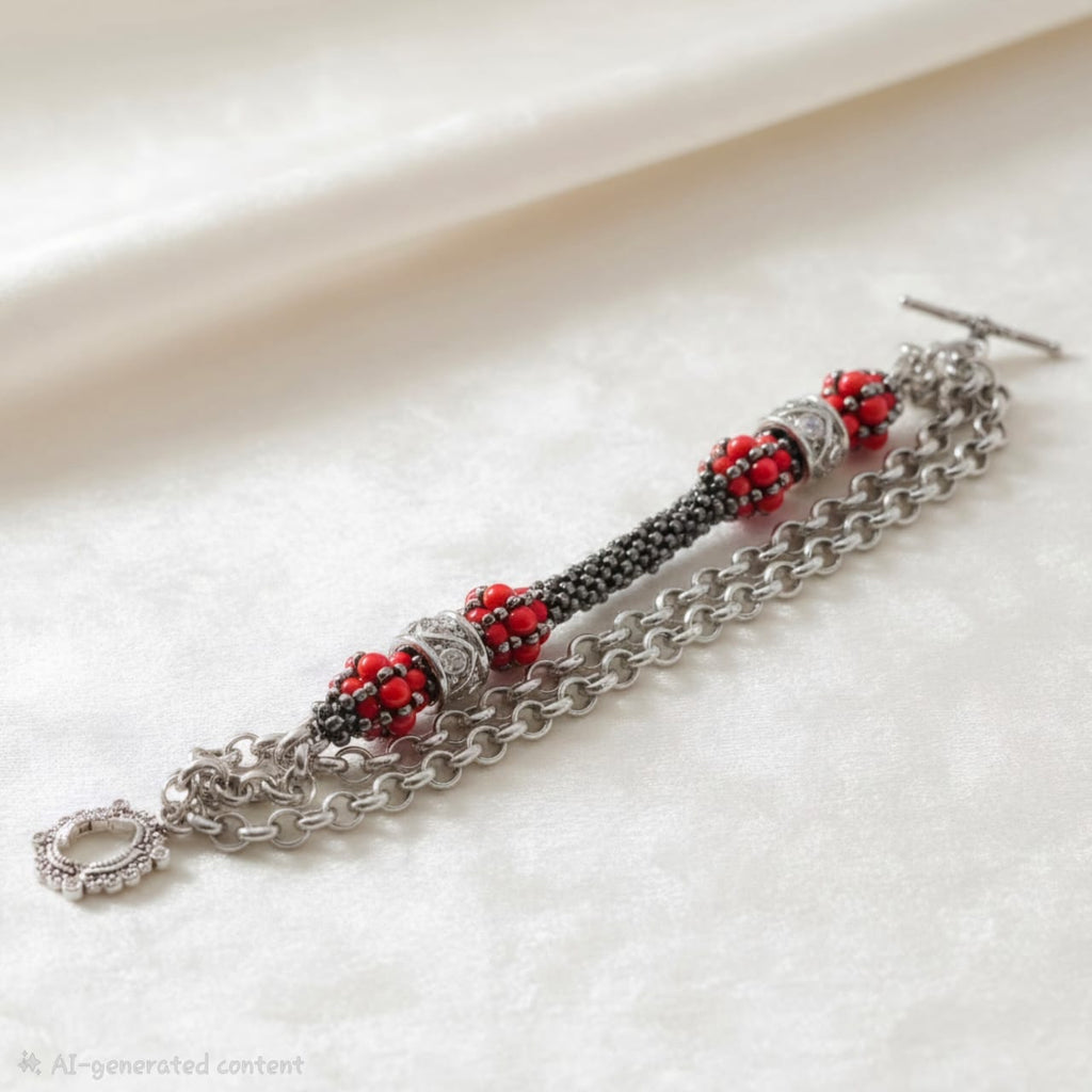Scarlet Elegance Bracelet