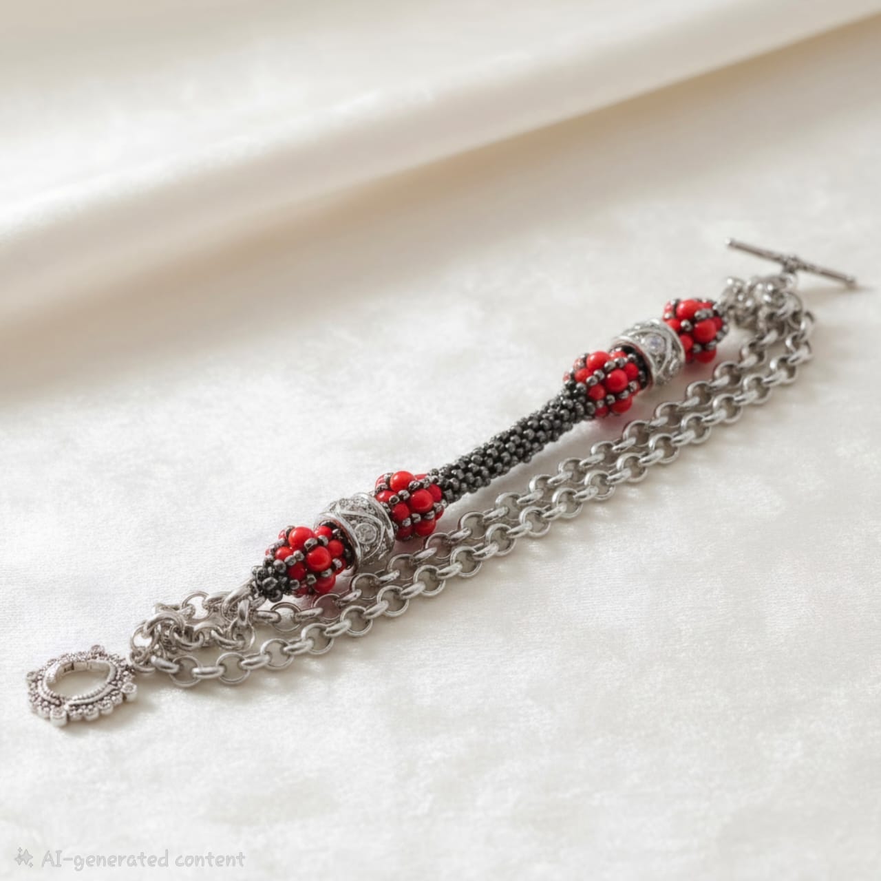 Scarlet Elegance Bracelet