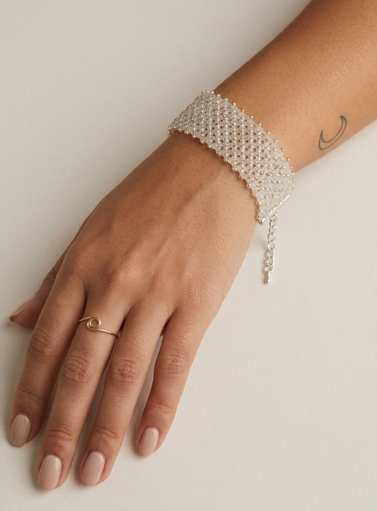 Christal Weave Beaded Bracelet