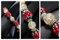 Ruby Radiance Beaded Bracelet